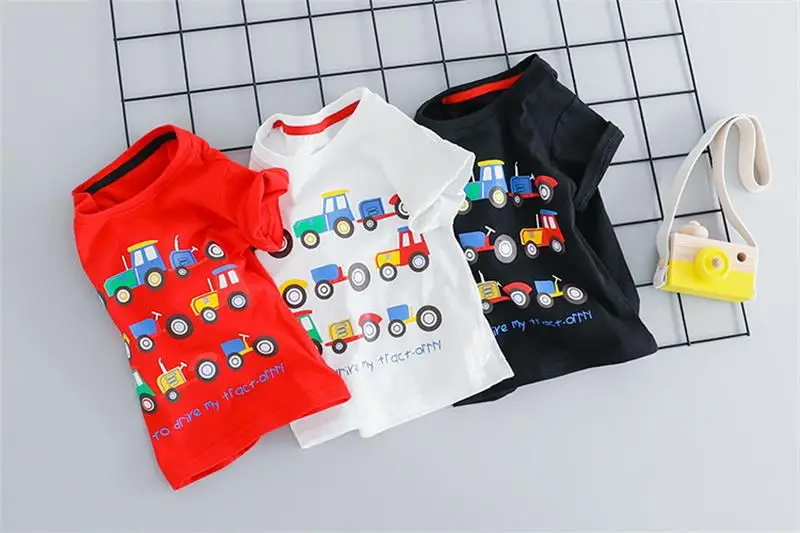 2019 Summer Baby Girls Boys Clothing Sets Infant Clothes Suits Car T Shirt Shorts Kids Children Vacation Costume | Детская одежда и