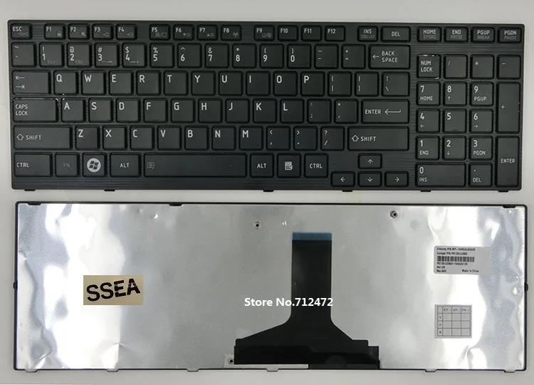 SSEA новая клавиатура для ноутбука с рамкой Toshiba Satellite P750 P750D P755 P755D P770 P770D P775 P775D Qosmio