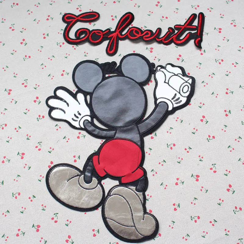 2 шт./лот кружевная ткань с вышивкой модная швейная аппликация мультяшная