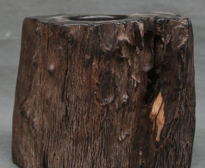 8 &quotстарая китайская династия Эбеновое дерево стул ручная резная кисть горшок