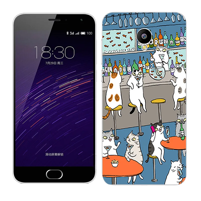 Чехол для Meizu M2 mini Meilan 2 5,", Чехол для телефона с пейзажем для Meilan 2 5,0", Чехол s, мягкий ТПУ для Meizu M2 Mini, чехлы