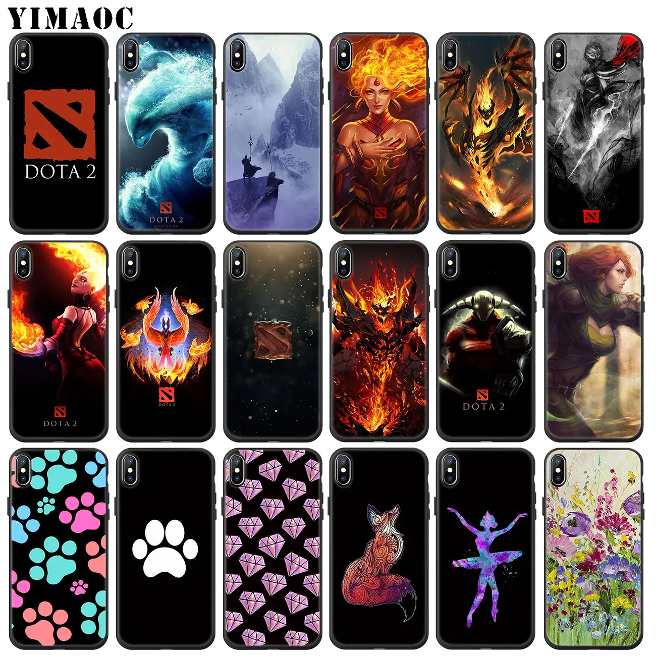 Мягкий силиконовый чехол YIMAOC dota 2 с логотипом для iPhone 11 Pro XS Max XR X 6 6S 7 8 Plus 5 5S SE 10 из
