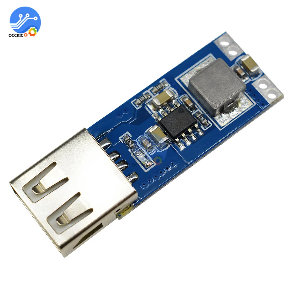 Регулируемый USB повышающий 3 В/3 7 в/4 2 в до 5 В USB-модуль зарядного устройства для