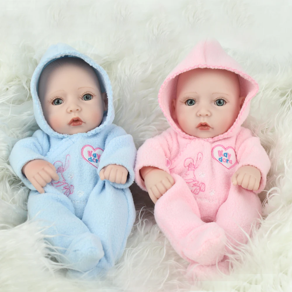 KAYDORA 10 дюймов двойная кукла Реалистичная Reborn Baby Body силиконовая игрушка сделай сам