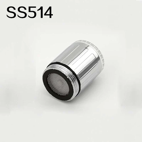 SS514 FRAP кран аэратор кухонный хромированный кран аэратор диффузор светодиодный смеситель для воды кран соединитель кран адаптер раковина кран отверстие крышка - Цвет: SS514