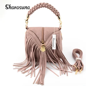 Женская сумка из искусственной кожи, женские модные сумки через плечо от известного бренда, сумки через плечо с бахромой и кисточками, женские сумки-мессенджеры herald Fashion