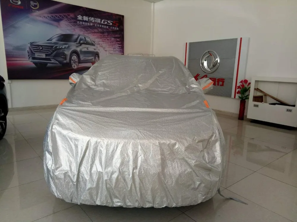 Автомобильные чехлы-серебристый водонепроницаемый автомобильный комплект