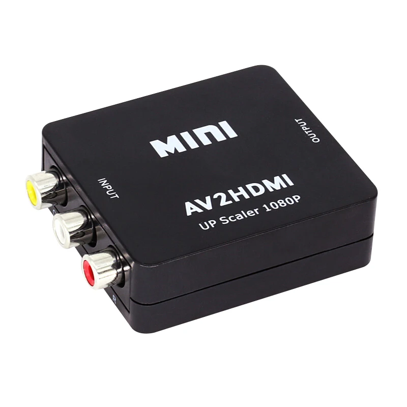 Мини AV в HDMI видео конвертер коробка AV2HDMI RCA CVBS адаптер для HD ТВ PS3 PS4 PC DVD Xbox проектор