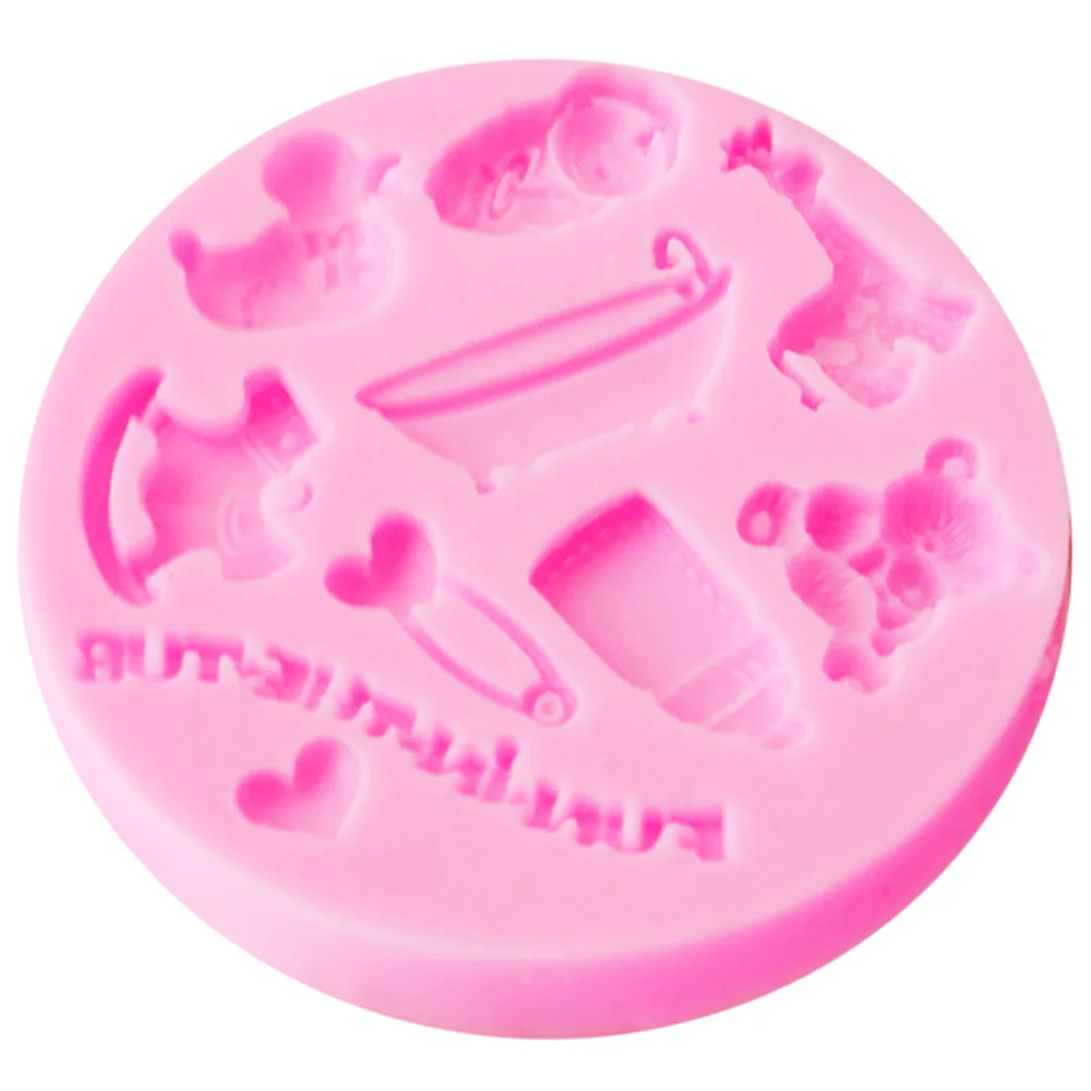 Силиконовая форма для детских бутылочек сосков булавка девочек медведь