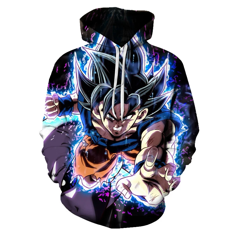 Новейшая толстовка с капюшоном Dragon Ball Z 3D для мужчин и женщин Fightin аниме модные