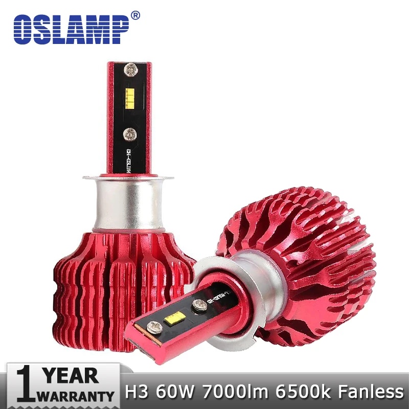Oslamp H3 светодиодный Автомобильные светодиодные лампы чипы авто фары 60 Вт/заданная