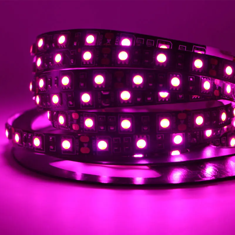 Светодиодная лента RGB 5050 SMD черный светодиодный светильник для кухонного шкафа не