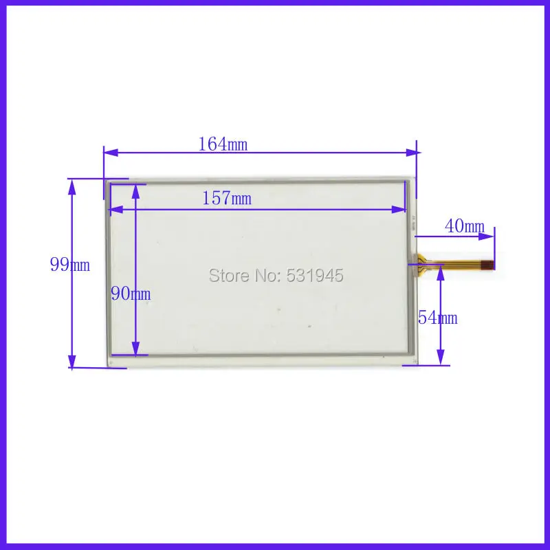 ZhiYuSun Новый 164*99 7-дюймовый сенсорный экран для сварки 164 мм * 99 мм для GPS автомобилей для bables для HSD070IDW визуальная область 157 мм * 90 мм