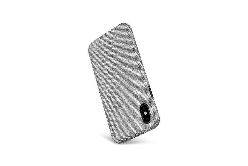 Рис белый Оригинальный XOOMZ снежные узор ткань чехол для iPhone X модные тонкие мягкие