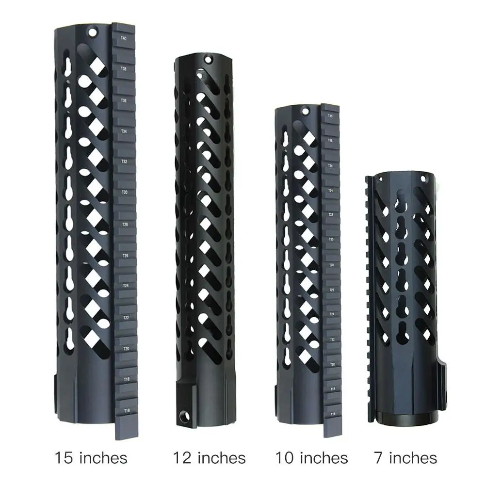 Magorui 7 &quot/10&quot/12 &quot/15&quot Keymod Free Float Quad Rail Slim Handguard | Спорт и развлечения
