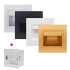 0,6 W 1,5 W светодиодный лестничный настенный светильник современный светодиодный стопы светильник лестницы Светильник СВЕТОДИОДНЫЙ Шаг светильник Новинка Ночной светильник утопленный с 86 Тип коробки