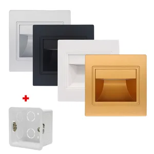 0,6 W 1,5 W светодиодный лестничный настенный светильник современный светодиодный стопы светильник лестницы Светильник СВЕТОДИОДНЫЙ Шаг светильник Новинка Ночной светильник утопленный с 86 Тип коробки