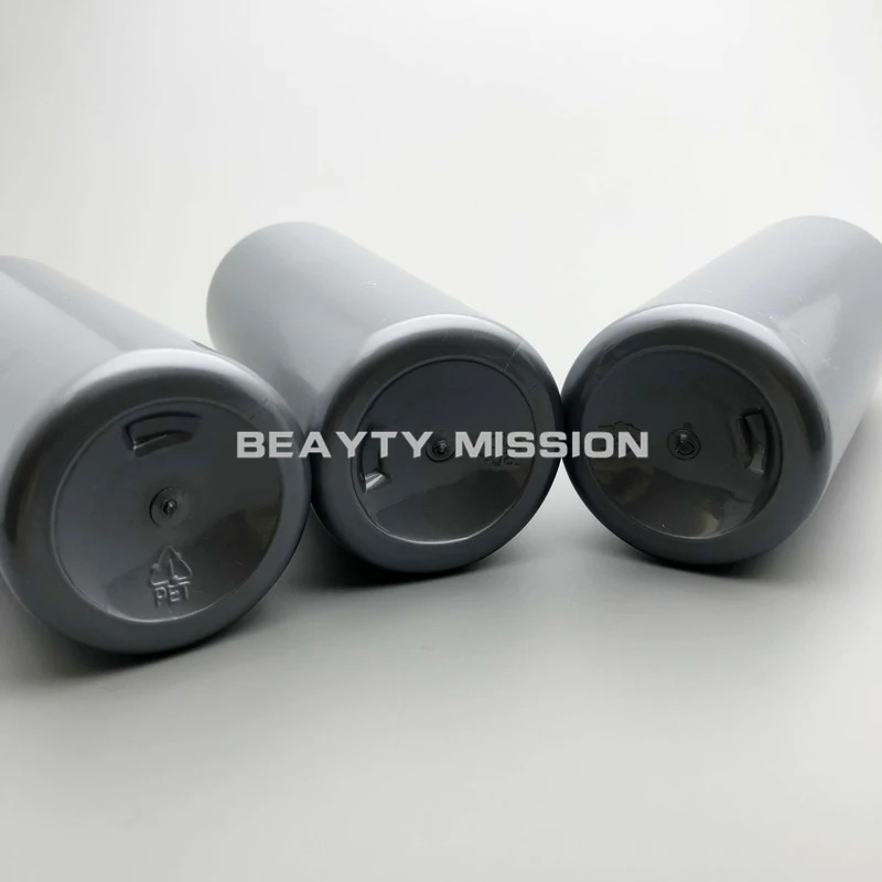 Beauty Mission 20 шт 300 мл серая бутылка с Откидывающейся Крышкой контейнер для упаковки