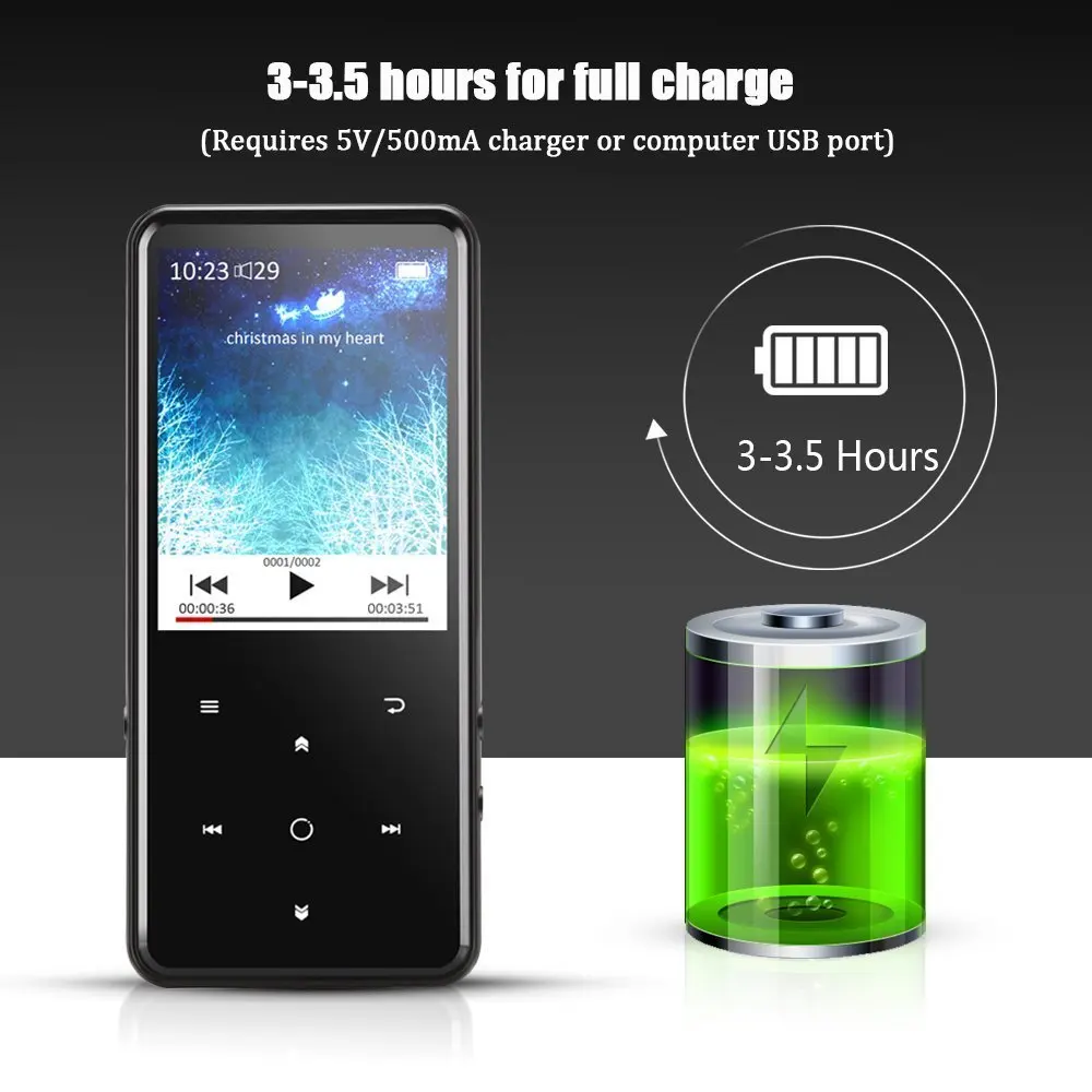Новый 8 ГБ 16G Bluetooth MP3 плеер 2 4 &quotTFT Цвет Экран FM голос Регистраторы без потери