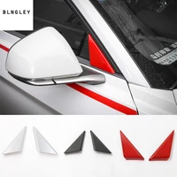 2pcslot abs chrome car styling sticker a pillar decoration cover sequins for 2015 2016 ford mustang
