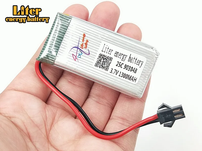 3.7V 1300mAH Lipo Battery For Remote Control Helicopter batteries 1300mah lipo battery SM plug Li-po 903048 25c | Электроника