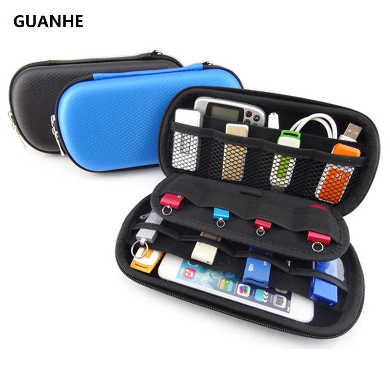 GUANHE HDD сумка для хранения цифровых гаджетов U диска USB кабеля передачи данных SD