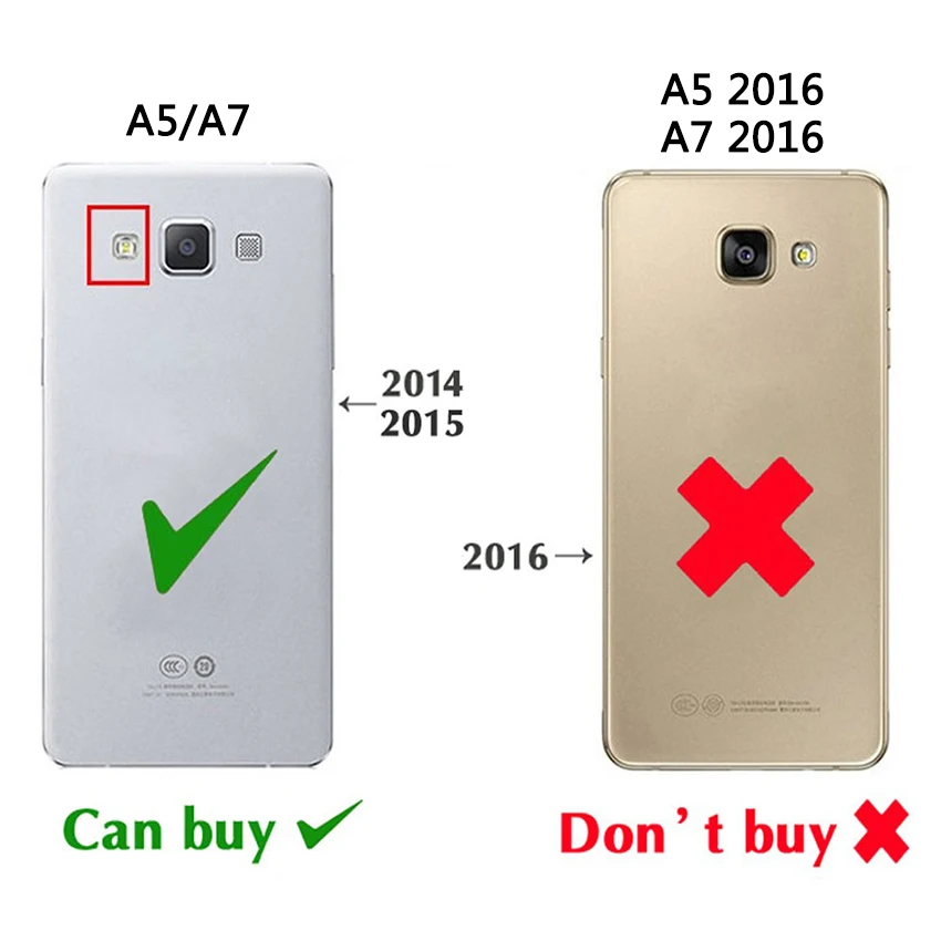 Чехол-книжка с окошком для Samsung Galaxy A5 A7 кожаный | Мобильные телефоны и аксессуары