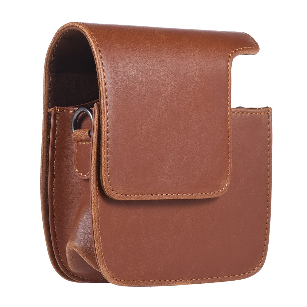 Винтажный чехол из искусственной кожи для камеры защитный с ремешком Fujifilm Instax Mini