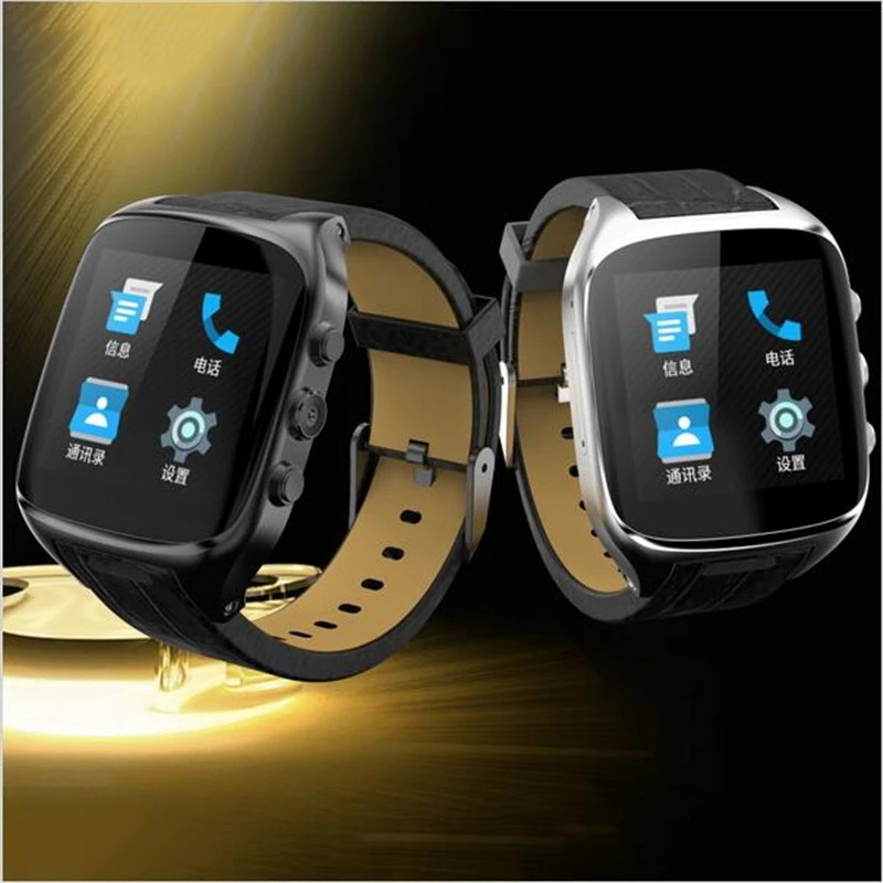 X01S Smart watch Android 5.1 1.54 дюймов 3 Г Smartwatch Телефон MTK6572 1.3 ГГц Dual Core Водонепроницаемый GPS