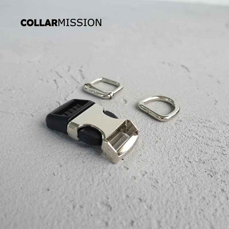 (metal buckle+adjust buckle+D ring/set) environmental hardware for DIY Dog collar puppy necklace 20mm webbing security lock | Дом и сад