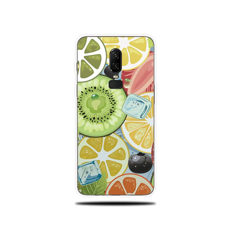 Fruit Chocolate Patterned Silicone Phone Case For OnePlus 5 5T 6 6T Soft Cover Fundas T |