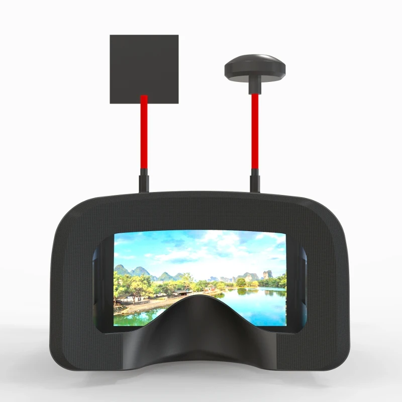 Высокое качество Eachine VR D2 Pro 5 дюймов 800*480 40CH 8G разнообразие FPV очки w/DVR объектив