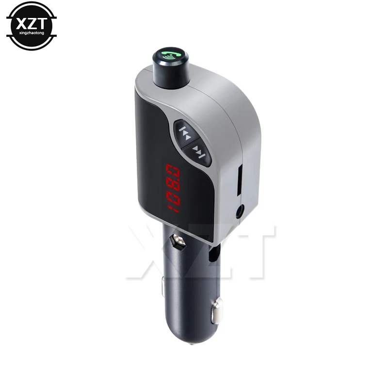 1 шт. автомобильное беспроводное зарядное устройство с FM радио 2 USB порта|usb kit|usb