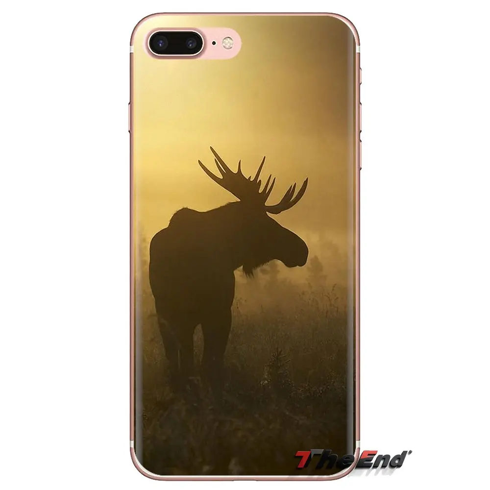 Мягкий прозрачный чехол-сумка с животным Аляска Булл Moose для Oneplus 3T 5T 6T Nokia 2 3 5 6 8 9 230