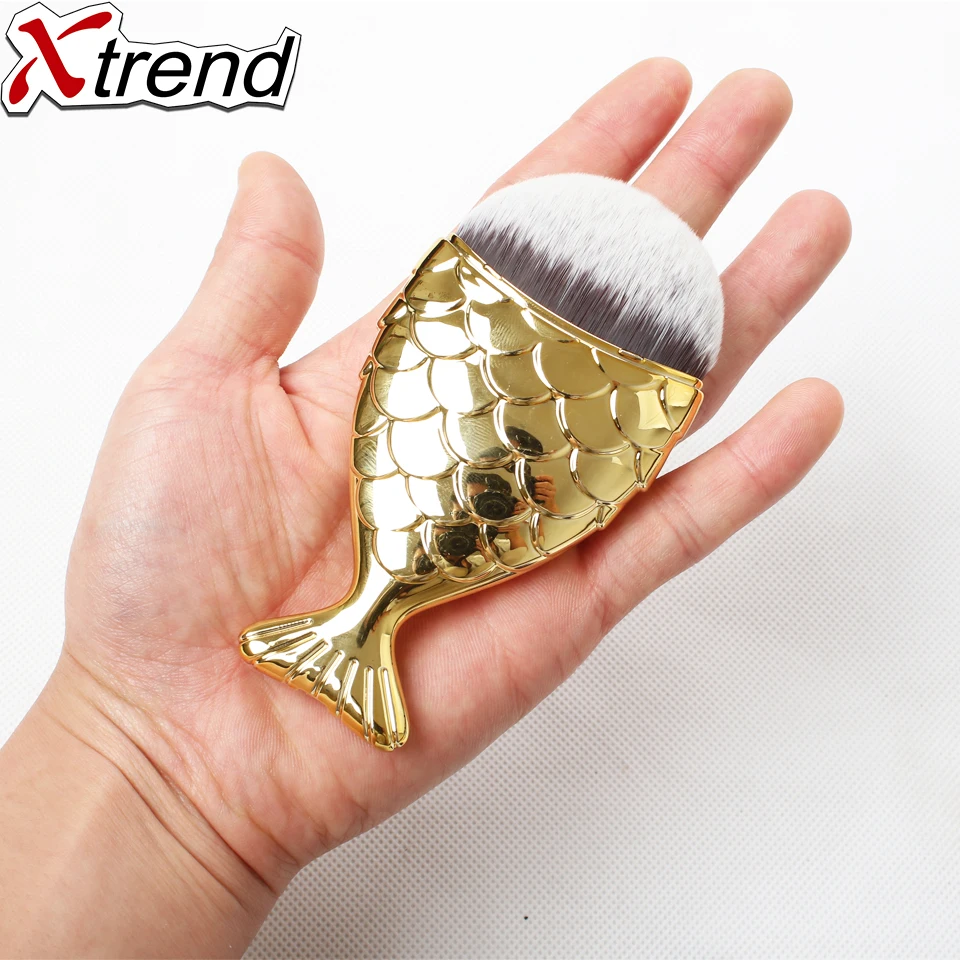 Высококачественные милые кисти для макияжа с русалочкой пудра румяна контурная