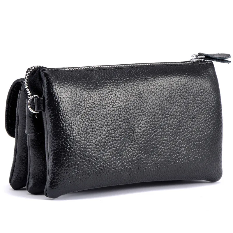 Crossbody Bag Mini Women's Shoulder Quality Genuine Leather Clutch Lady Long Wallet Fashion Money | Багаж и сумки