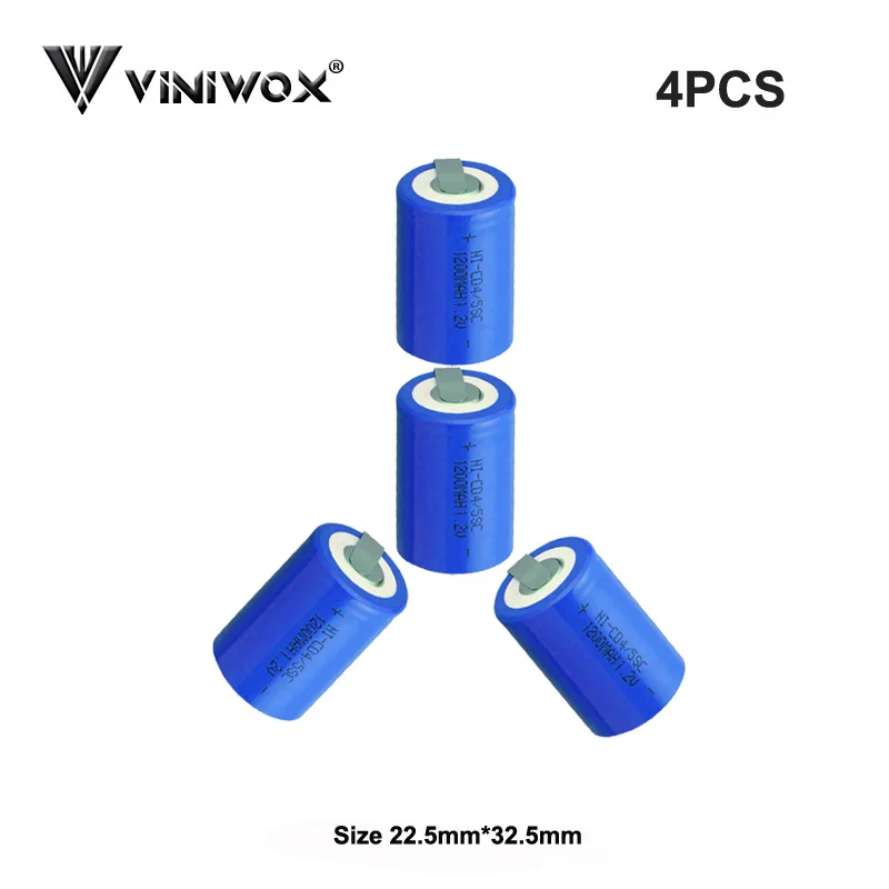 1200mAh Новый Ni CD 4/5SC 1 2 V аккумуляторные батареи для электрической игрушка фонарик