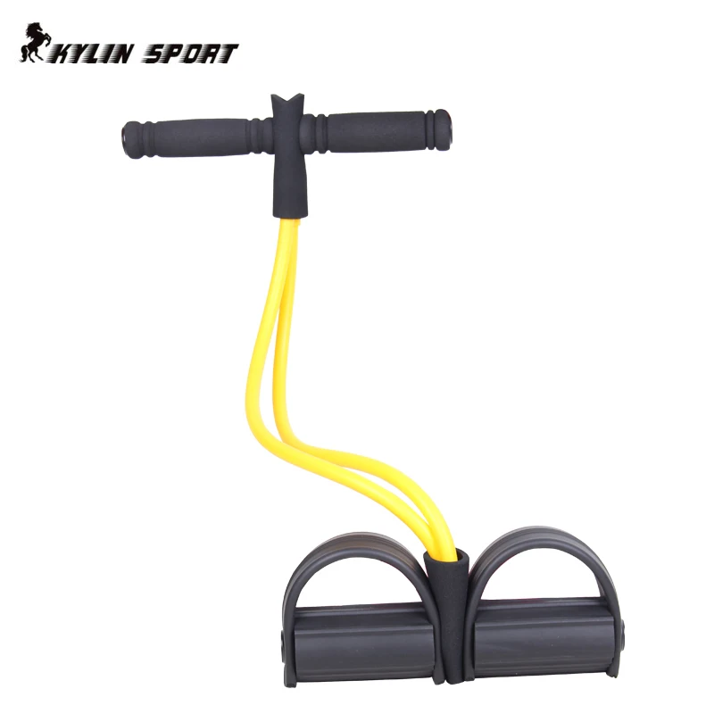 

New Fitness Gear Rubber Leg Pull Straps Chest Expander Leg Exerciser Resistance ropes for feet unisex