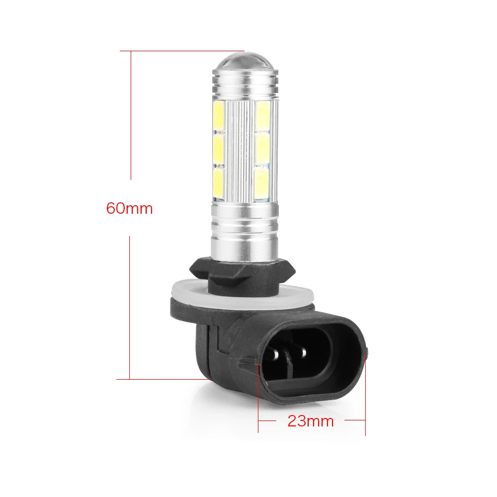 2 шт. 12V 50W 2323 SMD 881 светодиодный высокое Мощность противотуманного Светильник лампы белый 24V 1200LM проектор высокой Мощность фар дальнего света