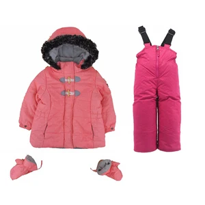 Boys and girls thick winter thickening cold and windproof two-piece children's high-end windproof suit