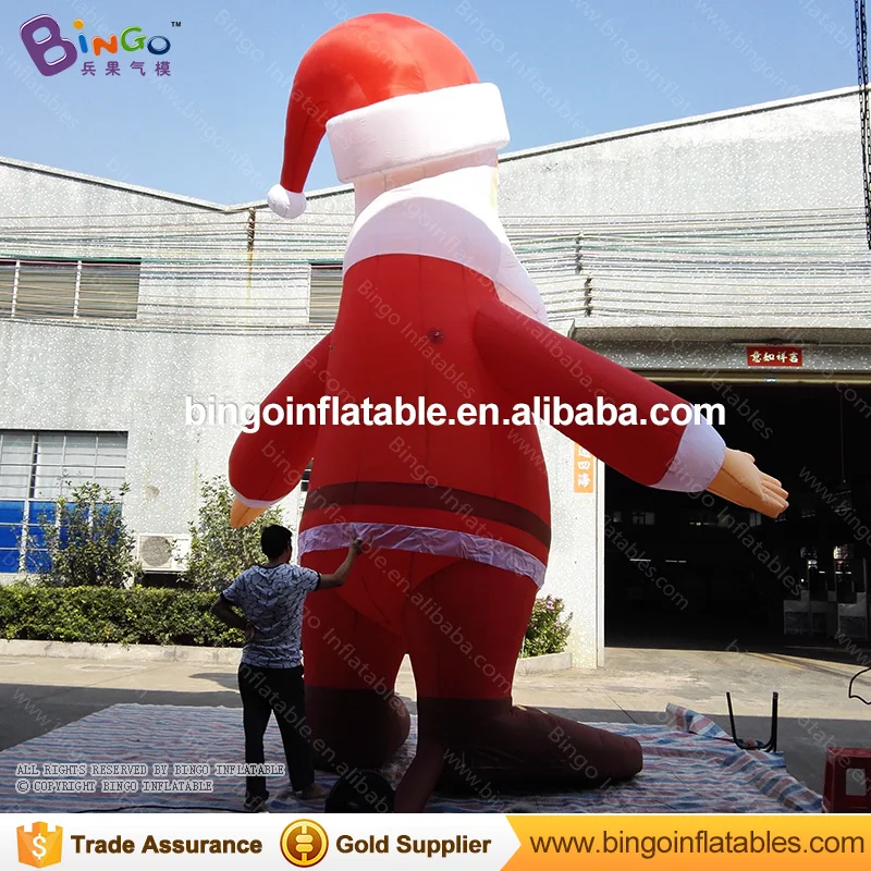 

Merry Christmas Lighting santa claus / 6m High inflatable santa claus / advrtising inflatable christmas old man for sale