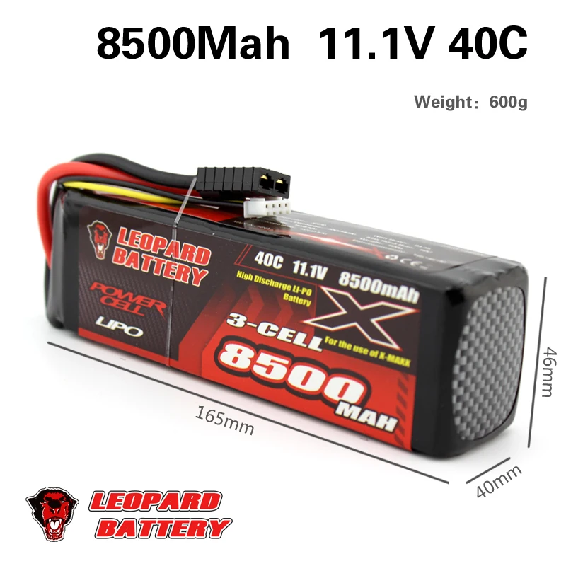 2 шт. леопардовая Lipo батарея 3S 8000mAh 11 1 V аккумулятор 60C для TRAXXAS X MAXX 77086 4 SPARTAN M4