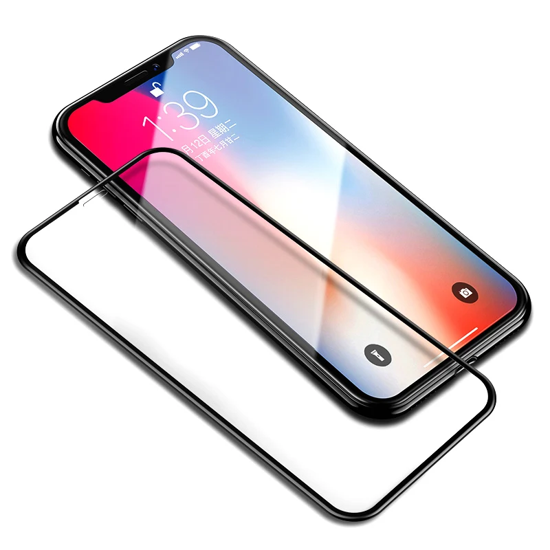 Закаленное стекло для iPhone XR X XS Max 7 6 6s 8 Plus Защитная пленка экрана 5 5C 5S SE полная