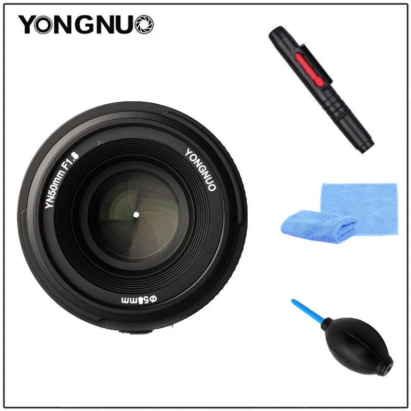 Светодиодная лампа для видеосъемки YONGNUO 50 мм YN50mm F1.8N большой объектив с автофокусом для объектива Nikon d5300 d3400 d7200 d3100 d3200 d90 d5100 d5600 d5200