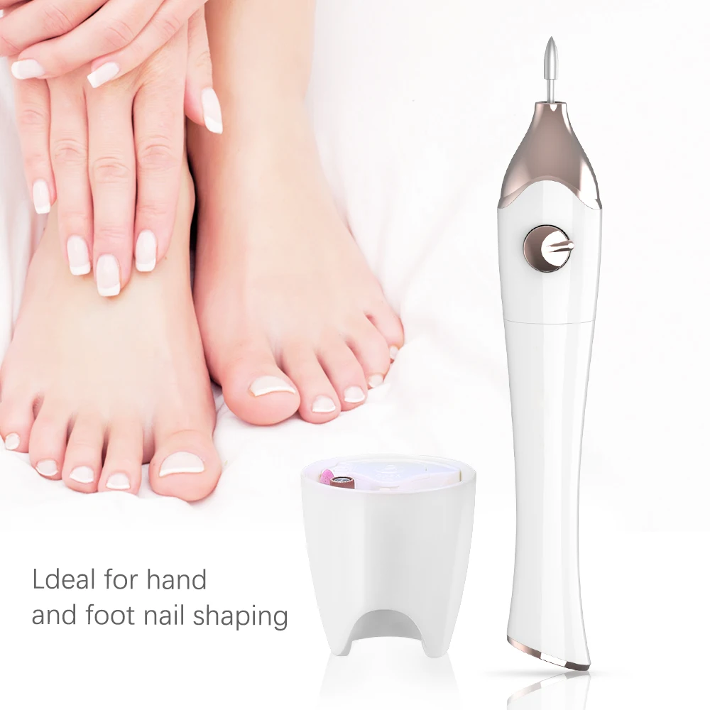 TOUCHBeauty 2-в-1 электрическая пилка для ногтей и лак для ногтей сушилки для ногтей, УФ-лампы, с 5 шт. ЗАМЕНА СВЕРЛА в база хранения TOUCHBeauty TB-1335