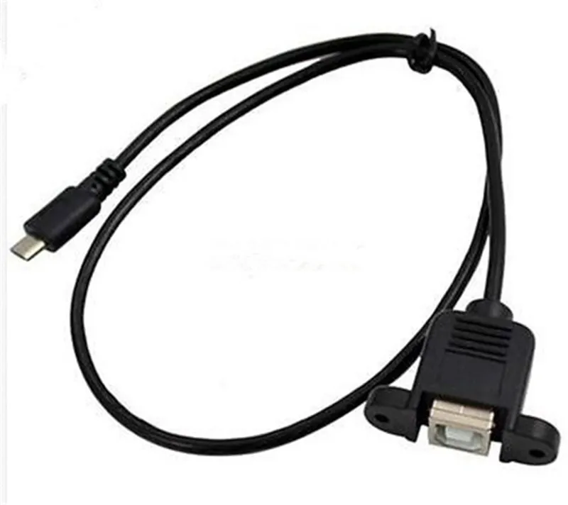 Панельное крепление для принтера с гнездом USB 2 0 B к Micro 5-контактный Штекерный