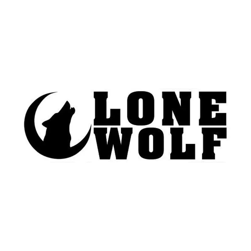 14.7cm5cm Lone Wolf виниловые животные модные наклейки на окна для автомобиля Стайлинг C5