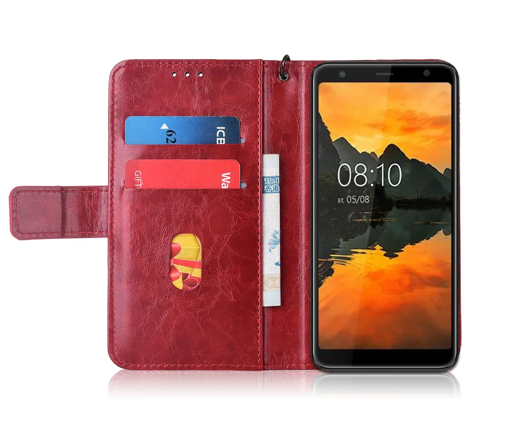 Кожаный чехол-книжка для BQ BQ-6010G практичные чехлы с цветочным принтом 100%