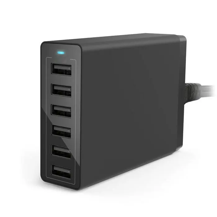 6-портовый USB Зарядное Устройство PowerPort 6 Мульти-Порт Адаптер Питания для iPhone S Плюс
