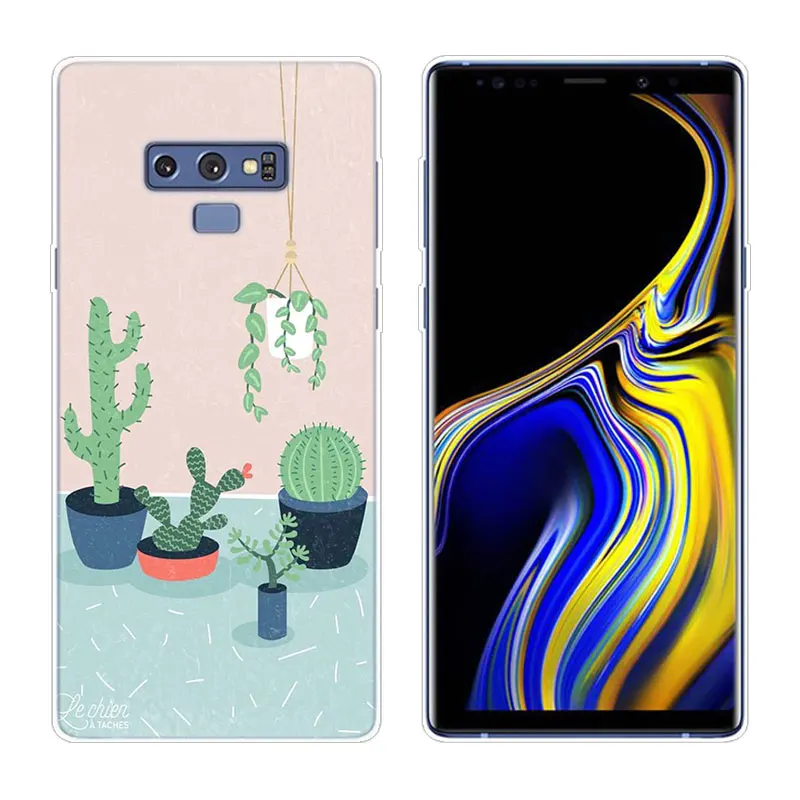 Горячая кактус, листья растений силиконовый чехол для телефона для samsung Galaxy A80 A70 A60 A50 A40 A40S A30 A20E A2CORE M40 Примечание 10 плюс 9 8 5